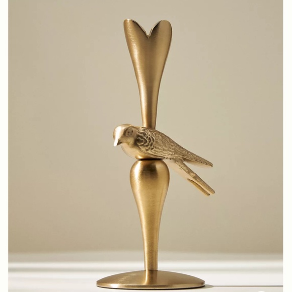 Anthropologie "Marizia Sparrow Candleholder in Bronze" - Picture 4 of 5
